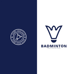 Badminton ball symbol design