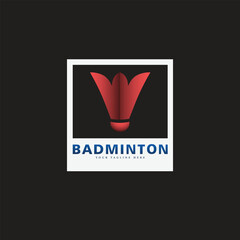 Badminton ball symbol design