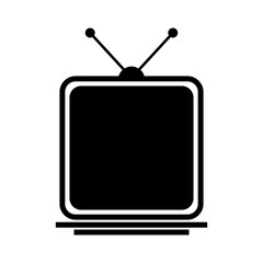 black television logo illustration