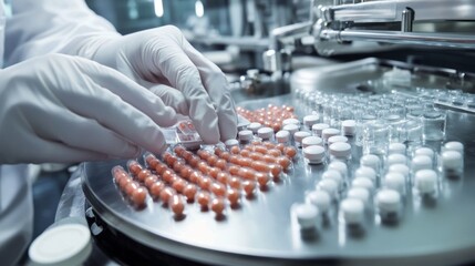 Precision in Action: Detailed Drug Preparation Process in Pharmacy Laboratory
