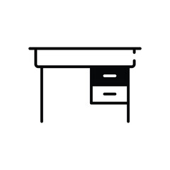 Teacher's Desk vector icon