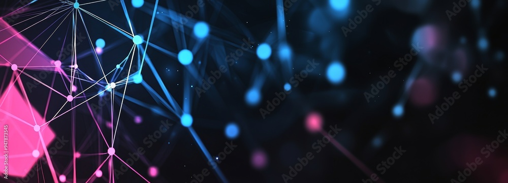 Poster dots and lines representing digital connections. technology background. network connection structure