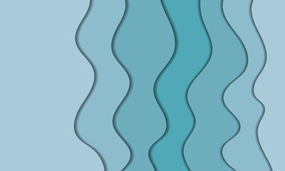 paper cut design with abstract background. Vector design layout for business presentations, banner, flyers, posters and invitations. green, colorful color