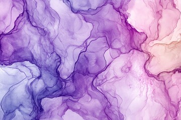 Seamless marble pattern, wood texture, watercolor marble pattern. Purple and pink colors. Hand drawn vector background. Fashionable textiles, fabric, packaging. 