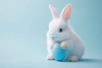 Fototapeta premium Cute Bunny with Easter Egg