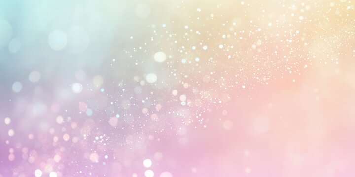 Soft-focus background with a subtle glimmer effect and a gradient of pastel colors.