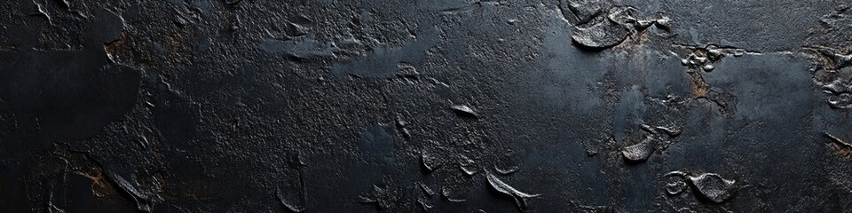 panoramic black metal background and texture