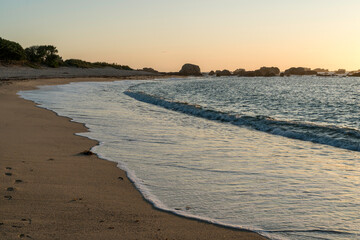 Abends am Plage du Phare, Bretagne