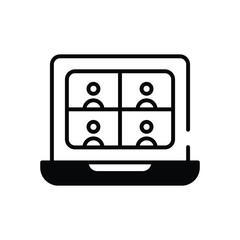 Laptop  vector icon