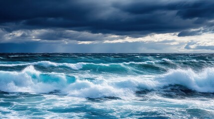 Obraz premium Stormy Ocean Waves