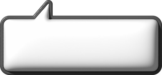 3D Bubble Text Black Outline