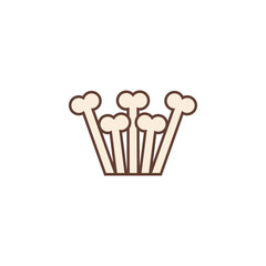 Dog bones. Dogs food and feed. Vector illustration оn white background.