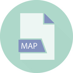 MAP File format icon space in shapes and circular shape outside