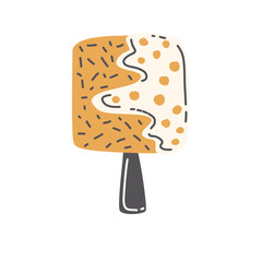 Illustration sticker ice cream icons design decoration colorful party birthday