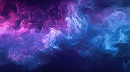 Obraz premium Abstract Blue and Purple Smoke Background.