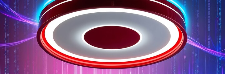 glowing circle. For futuristic or technology-themed designs