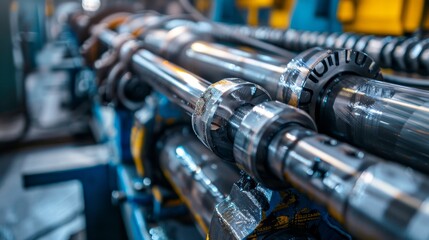 Precision in Motion Hydraulic Machine Bending Metal Pipes in Factory
