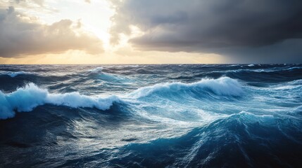 Obraz premium Dramatic Ocean Waves
