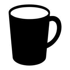 Mug Silhouette Black Vector