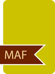 MAF File format icon label contour