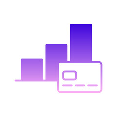 credit card with graph