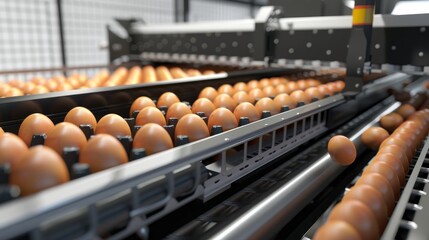Organic Egg Sorting Machine Fresh Sustainable and Labelled with Care