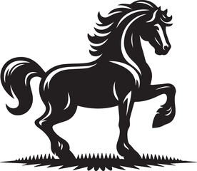 Horse Silhouette Vector icon, horse silhouette Vector illustration