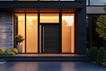 Modern Home Entrance.