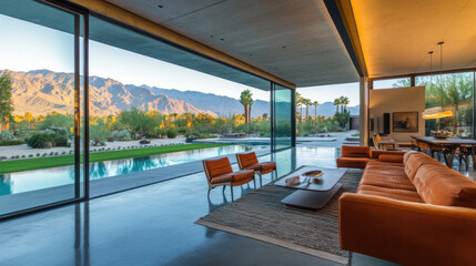 Fototapeta premium Modern Desert Home.