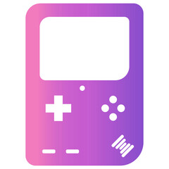 Obraz premium Colorful Game Console Illustration. Isolated Vector Graphic in Vintage Style.