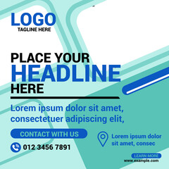 Creative simple modern social media