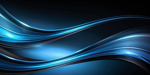 Obraz premium Black and blue abstract background with elegant and modern design, black, blue, abstract, background, elegant, modern, texture