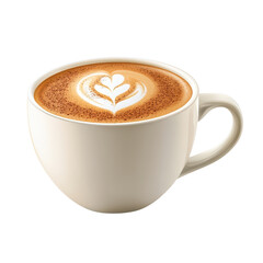Obraz premium A beautifully crafted cup of coffee with intricate latte art, perfect for coffee lovers and barista enthusiasts.