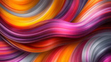 Fototapeta premium Hair texture background, hair colours. Beautifully styled wavy shiny curls.