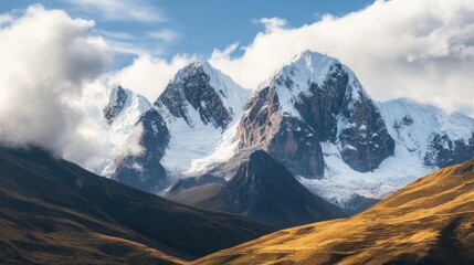 Majestic Snow-Capped Mountains