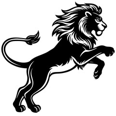 Lion Silhouette Black Vector