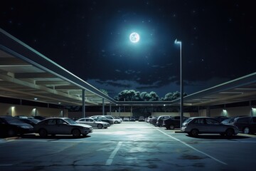 Parking moon astronomy outdoors.