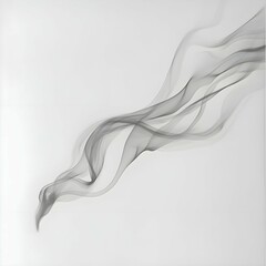 Black & white soft smoke with an abstract background: Copy space, Generative AI  