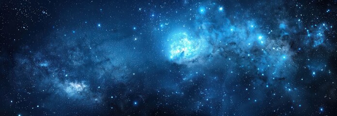 Obraz premium Cosmic Nebula in a Night Sky