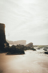 A misty beach in the Algarve. © Cavan