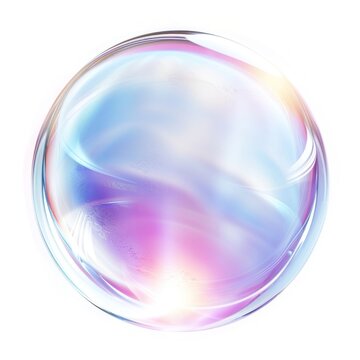 Ethereal iridescent glowing orb illustration