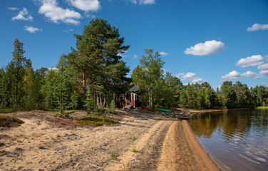 Sand beach in Finland