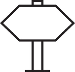 Fototapeta premium Traffic Road Sign Blank Signage Icon 