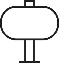 Fototapeta premium Traffic Road Sign Blank Signage Icon 