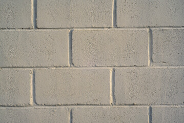 Fototapeta premium Muro ce bloques de hormigón pintado de blanco
