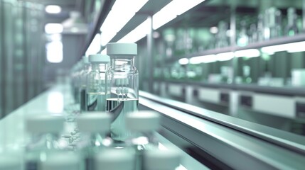 Obraz premium CuttingEdge Biotech Lab Futuristic Technology in Motion
