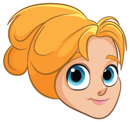 Smiling Princess with Blonde Hair