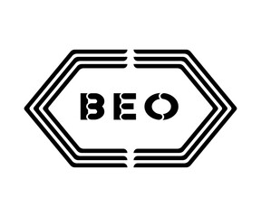 BEO letter logo Design. BEO Simple and modern creative monogram initial letter logo Illustration.