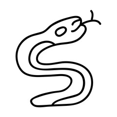 Fototapeta premium Snake tribal symbol. American style. Aztec animal style Mexican design