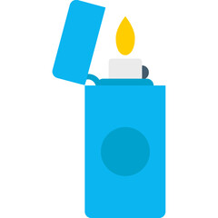 Lighter vector icon in flat style 